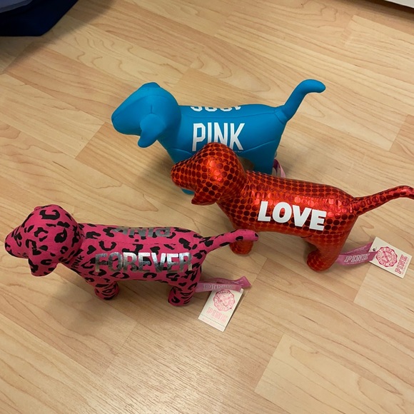 PINK Victoria's Secret Other - 🌸3/$12🌸 Lot of 3 PINK dogs